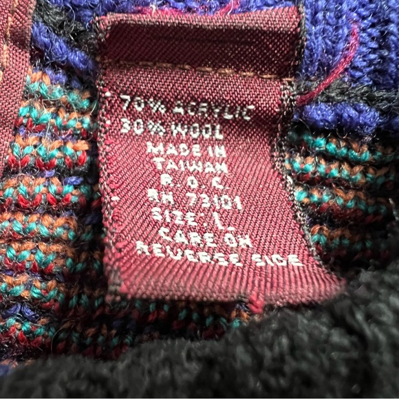 Vintage Cambridge Classics by Mervyn's Wool Blend Fair Isle Sweater Men's size L - Picture 4 of 9